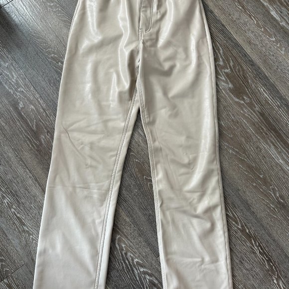 Abercrombie & Fitch Women's Tan and Cream Trousers - Picture 3 of 5